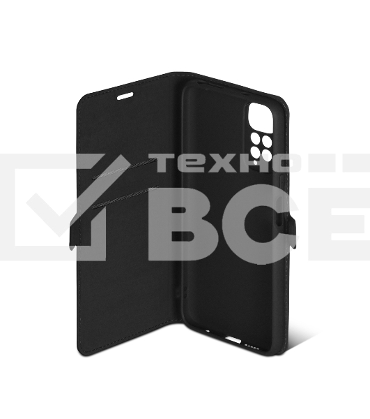 Чехол (флип-кейс) DF для Xiaomi Redmi Note 11/11s xiFlip-75 черный (DF XIFLIP-75 (BLACK))