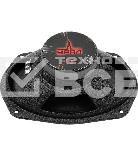Колонки автомобильные Ural Огонь ОГ-69 (без решетки) 180Вт 93дБ 4Ом 16x23см (6x9дюйм) (ком.:2кол.) широкополосные однополосные