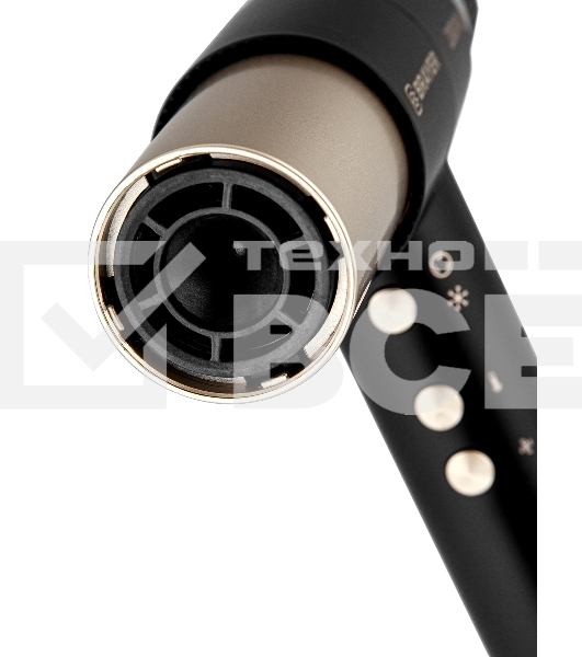 Фен-мультистайлер BRAYER BR3308 черный/золотистый, 2000 Вт, 25/32 мм