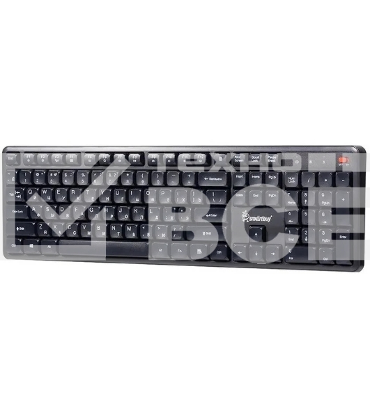 Комплект клавиатура+мышь Smartbuy 106AG беспроводной, USB, 1600 DPI, чёрный