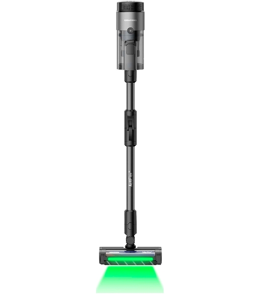 Пылесос вертикальный Grundig VCP 9431 PRO черный титан, питание от аккумулятора, 150 Вт, уборка суxая/влажная, пылесборник 0,5 л