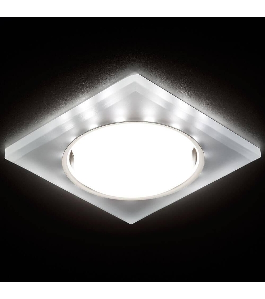 Встраиваемый точечный светильник G215 CH/WH хром/матовый GX53+3W(LED WHITE)