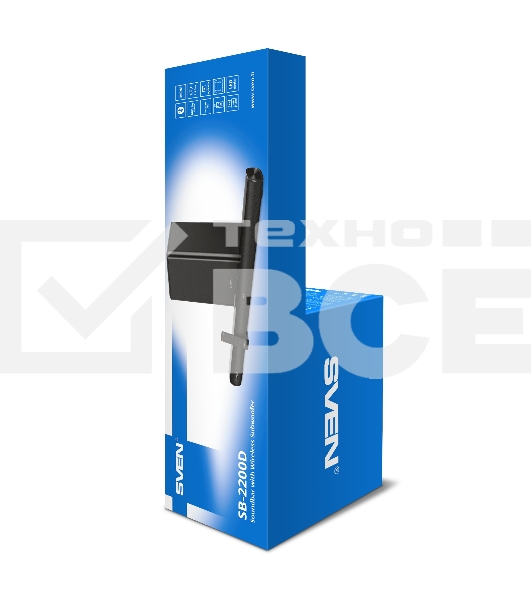 Саундбар Sven SB-2200D черный (2 x 60W, Bluetooth сабвуфер 180W, пульт ДУ, LED-дисплей, HDMI, USB)