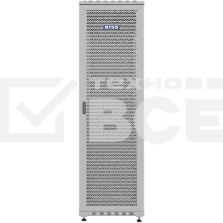 Шкаф коммутационный NTSS Премиум (NTSS-R42U6060PD) напольный 42U 600x600мм пер.дв.перфор. металл 900кг серый 510мм 86кг IP20 металл