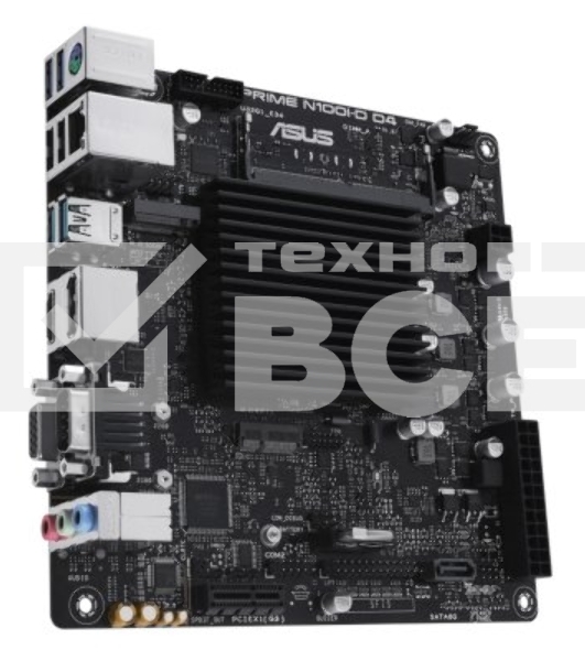 Материнская плата ASUS PRIME N100I-D D4-CSM, BGA1264, SoC, 1xSO-DIMM DDR4, 1xSATA, 1xM.2, 1xPCI-E 3.0 x1, 1xDP, 1xHDMI, 1xVGA, 1x 1Gb LAN, 2xUSB-A 2.0, 2xUSB-A 3.2 Gen 1, 2xUSB-A 3.2 Gen 2, 3x3.5 мм, 7.1, Mini-ITX