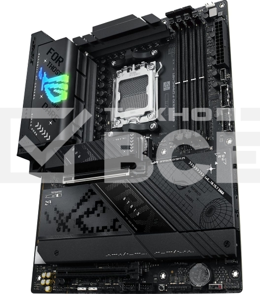Материнская плата ASUS ROG STRIX X870-F GAMING WIFI, AM5, AMD X870, 4xDDR5, 2xSATA, 4xM.2, 1xPCI-E 5.0 x16, 1xPCI-E 4.0 x4, 1xHDMI, 1xDP, 2xUSB-C USB4, 1xUSB-C 10Gbps, 5xUSB-A 10Gbps, 4xUSB-A 5Gbps, 1x 2.5Gb LAN, 2x3.5 мм, 7.1, ATX