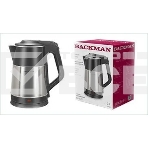 Чайник электрический BACKMAN BM-TEA 727 2,3 л, 2200 Вт, серебристый/черный, фото3