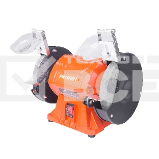 Станок заточной PATRIOT Expert GM 150 P, 375Вт, 2980об/мин, 150мм диск, A36/A60 зерн, посадочный 12.7мм, асинхронный, адаптер на круги 32 мм