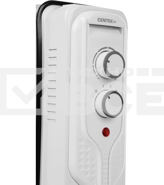 Масляный обогреватель Centek CT-6207 (11 секций) белый, 1000/1750/2500 Вт, 25 м2, 3 режима, термостат