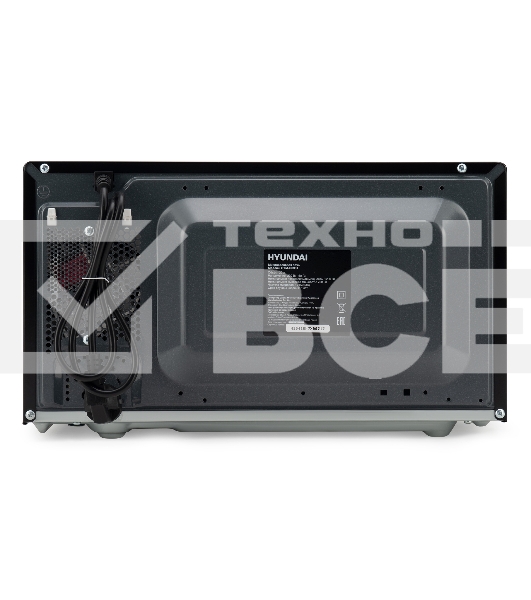 Микроволновая печь Hyundai HYM-D3031 черный, 20 л, 700 Вт, переключатели - поворотный механизм/кнопки