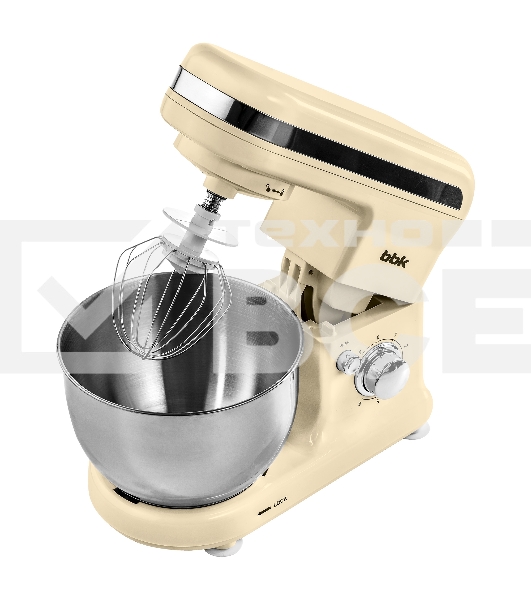 Миксер планетарный BBK KBM1401 бежевый, 1500 Вт, 4 л