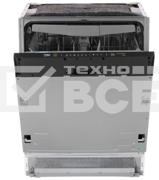 Встраиваемая посудомоечная машина Beko BDIN16520Q, полноразмерная, ширина 59.8см, полновстраиваемая, загрузка 15 комплектов, белый