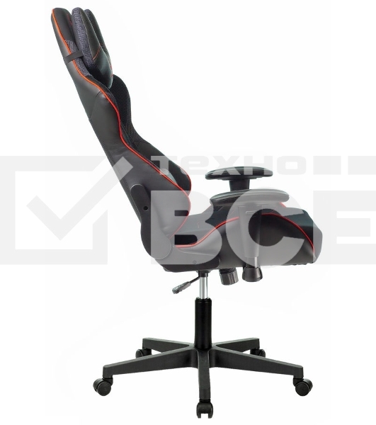 Кресло игровое A4Tech Bloody GC-400, черный/красный, крестовина пластик
