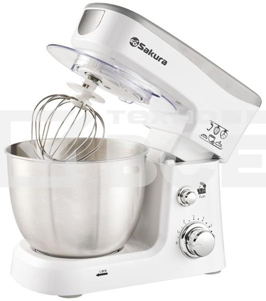 Миксер планетарный Sakura SA-6327W белый