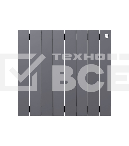 Радиатор биметаллический Royal Thermo PianoForte 500 Серебристый VR80 - 8 секц.