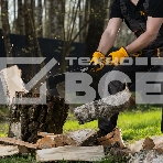 Топор-колун Denzel F12, 2000 гр, двухкомпонентная рукоятка, 710 мм, фото6