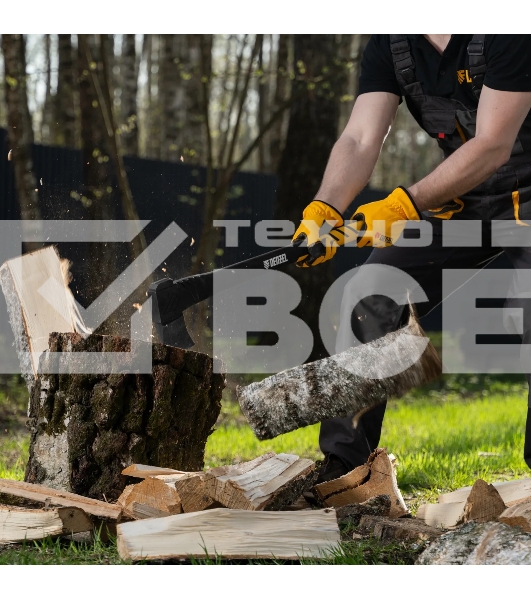 Топор-колун Denzel F12, 2000 гр, двухкомпонентная рукоятка, 710 мм