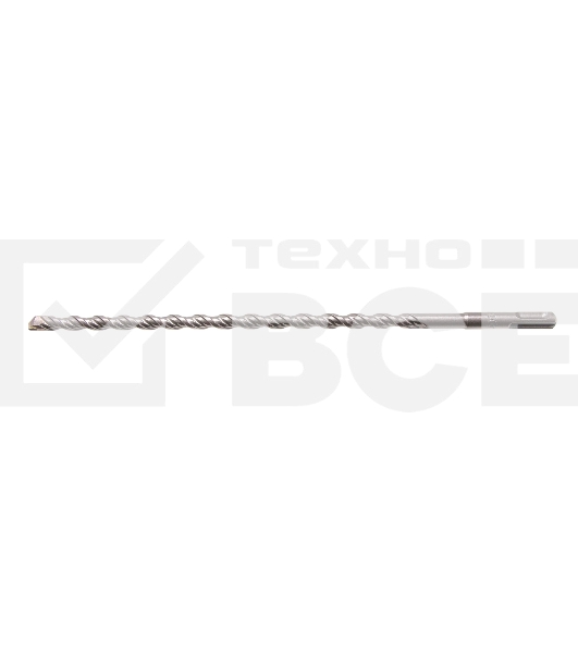 Бур по бетону Denzel двойная спираль, Cobalt W-tip, 10x310 мм, SDS PLUS