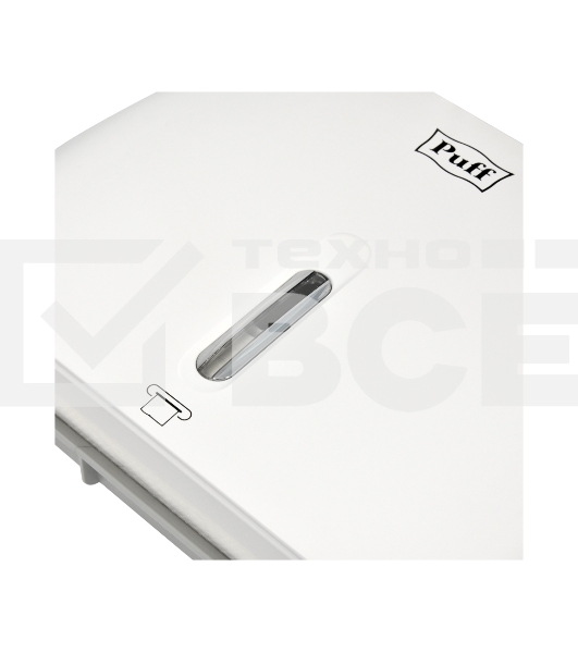 Диспенсер бумажных полотенец Puff-5145 белый, с замком, ABS-пластик