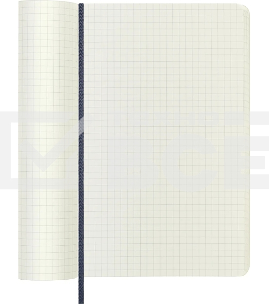 Блокнот Moleskine CLASSIC SOFT QP617B20 Large 130х210мм 192стр. клетка мягкая обложка синий сапфир