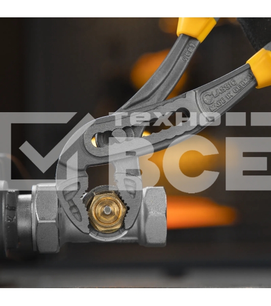 Клещи переставные Denzel трехкомпонентные рукоятки 240 мм