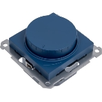 Светорегулятор (диммер) повор-нажим, AtlasDesign LED, RC, 400 Вт, мех., аквамарин, фото2