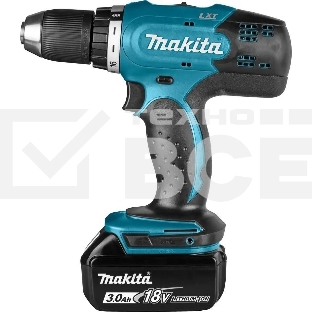 Дрель-шуруповерт аккумуляторная Makita DDF453RFE, Аккумуляторная, 18В, 2 АКБ, Кейс