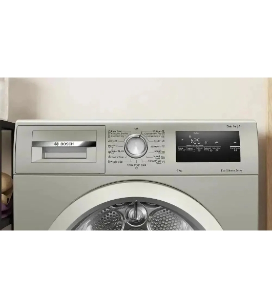 Сушильная машина Bosch WTN86212ME серый, 8 кг, сушка - конденсационная, программ - 8, 59.8 x 84.2 x 61.3 см