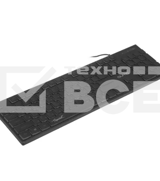 Клавиатура офисная Qumo Signature К69, проводная, 104, низкий ход клавиш, радужная подсветка