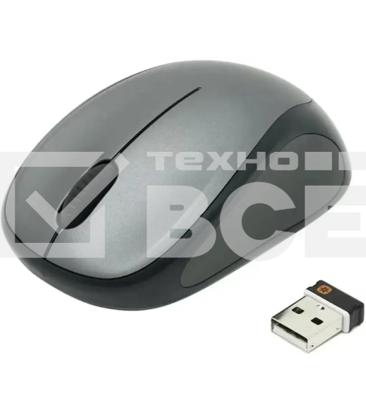 Мышь беспроводная Logitech M235n серый/черный, 1000 dpi, радиоканал, USB, кнопки - 3