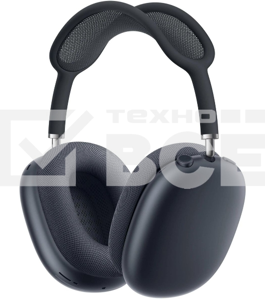 Беспроводные/проводные наушники Apple AirPods Max A3184 темная ночь, полноразмерные, Bluetooth + проводной, оголовье, до 20 ч