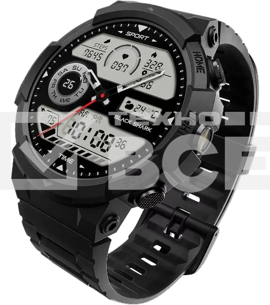Смарт-часы Black Shark BS-W2402 (GS3 Sport) AMOLED корп.черный рем.черный (1746932)