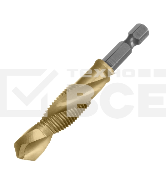 Сверло-метчик Denzel М12 х 1,25 мм, Р6М5