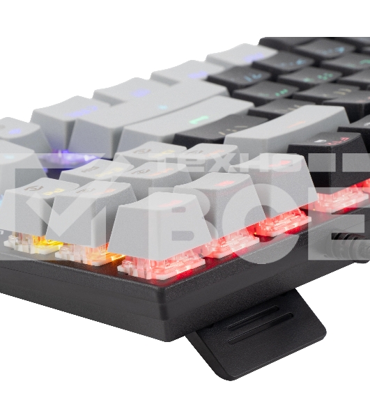 Клавиатура проводная Oklick K600X механическая черный/серый USB Multimedia for gamer LED