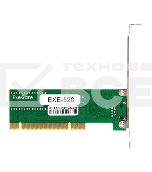 Сетевой адаптер ExeGate EXE-520 PCI 10/100Mbps RTL8139D (OEM) EX281223RUS