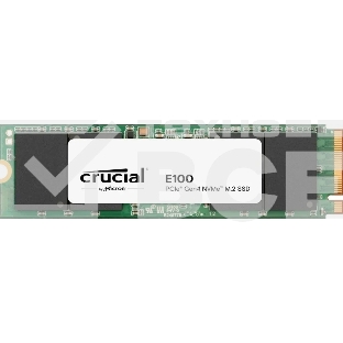 Накопитель SSD Crucial E100, 1Tb, PCIe 4.0 x4, M.2 2280, NVMe, R/W 5000/4500
