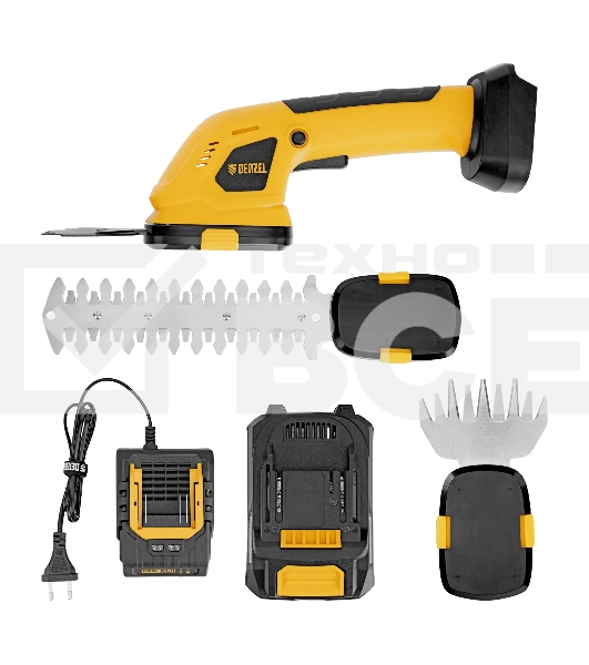 Ножницы-кусторез аккумуляторные Denzel GS-20, Li-Ion, 20 В