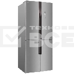 Холодильник Hansa FY418.3DFXC нержавеющая сталь трехкамерный 274/144л морозилка снизу, фото 1