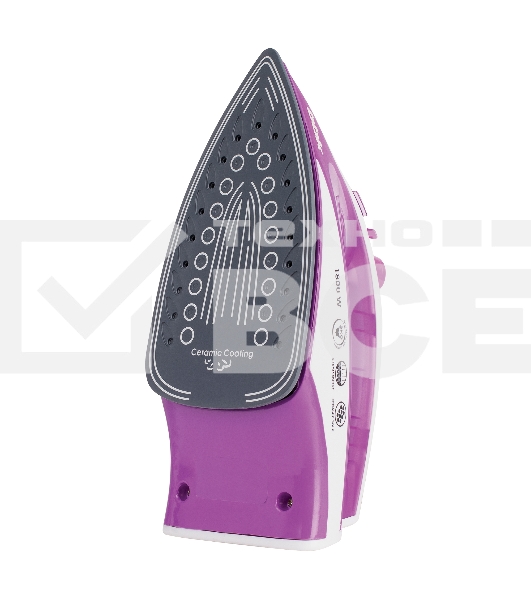 Утюг BBK ISE-1802 фиолетовый/белый, 1800 Вт, 20 г/мин, 60 г/мин, 180 мл
