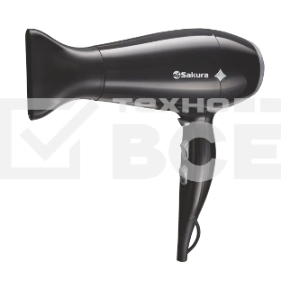 Фен SAKURA SA-4048BK черный, 2200 Вт