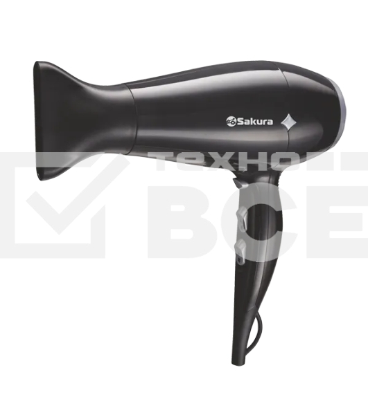 Фен SAKURA SA-4048BK черный, 2200 Вт