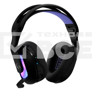 Гарнитура Logitech G522 Lightspeed чёрный, беспроводная + проводная, Bluetooth 5.3/USB, радиус 30 м, подсветка, съёмный микрофон