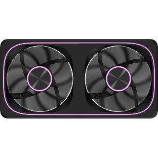 Вентилятор для корпуса Formula Air Fusion 2 Reverse ARGB 120х120x28 черный 4-pin 39.11дБ (упак.:2шт) (AIR FUSION 2 BK REVERSE) Ret