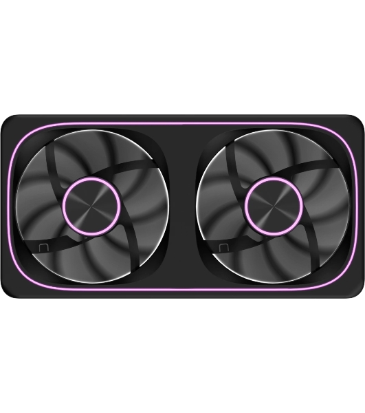 Вентилятор для корпуса Formula Air Fusion 2 Reverse ARGB 120х120x28 черный 4-pin 39.11дБ (упак.:2шт) (AIR FUSION 2 BK REVERSE) Ret