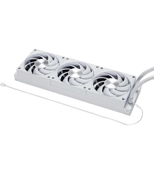 Система водяного охлаждения PcCooler DS360 Display ARGB Soc-AM5/AM4/1200/1700/1851 белый 4-pin 39.8dB Al LCD 310W Ret (DS360-WHAWXY-GL)
