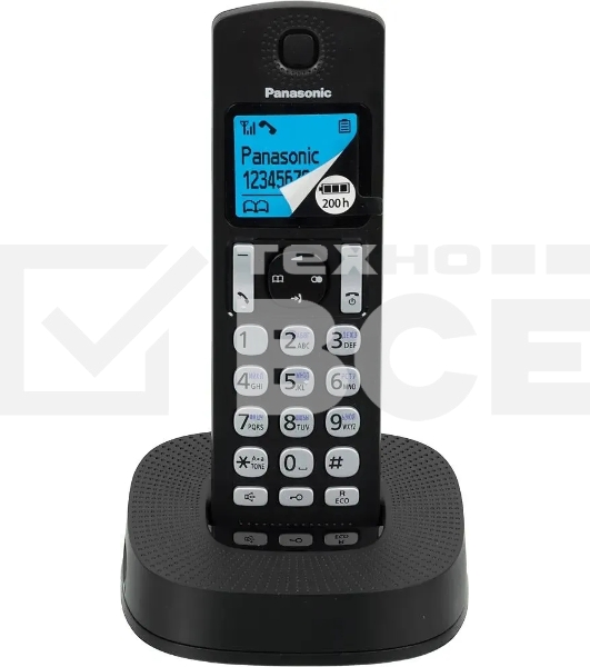 Телефон беспроводной (DECT) Panasonic KX-TGC310RU1 черный АОН
