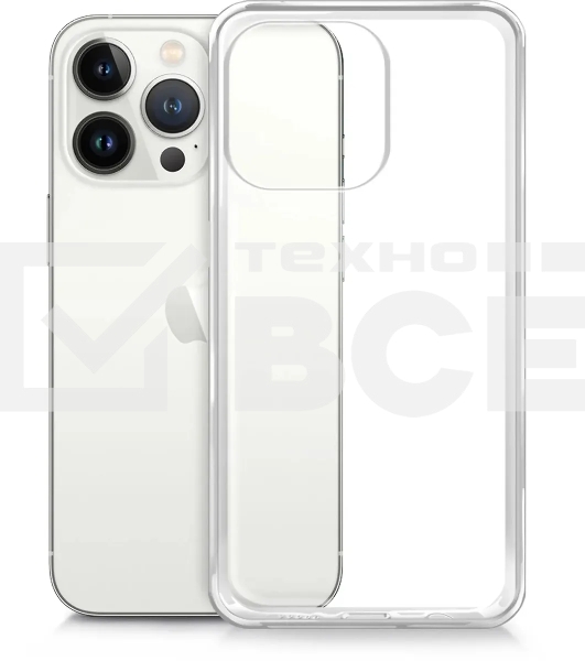 Чехол (клип-кейс) BoraSCO для Apple iPhone 13 Pro  прозрачный