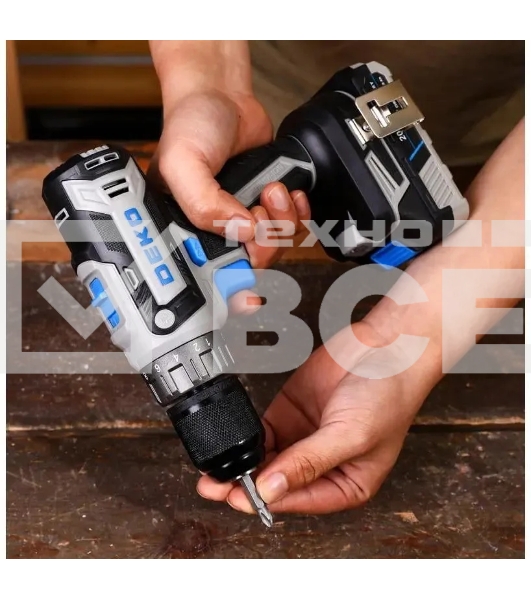 Дрель-шуруповерт Deko Loner 20V 085-1006, Аккумуляторная, 20В