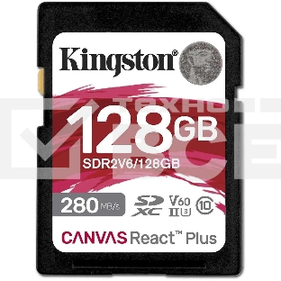 Флеш карта SDXC Kingston SDR2V6/128GB Canvas React Plus w/o adapter 128GB