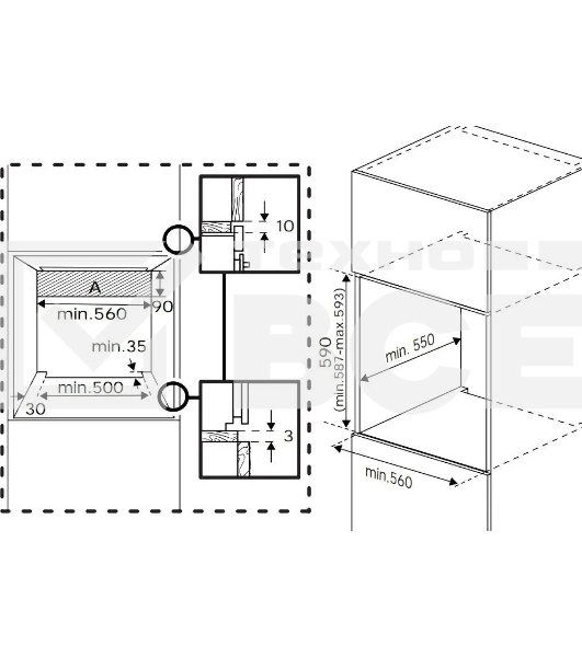Встраиваемый духовой шкаф электрический Beko BBIM13300X черный